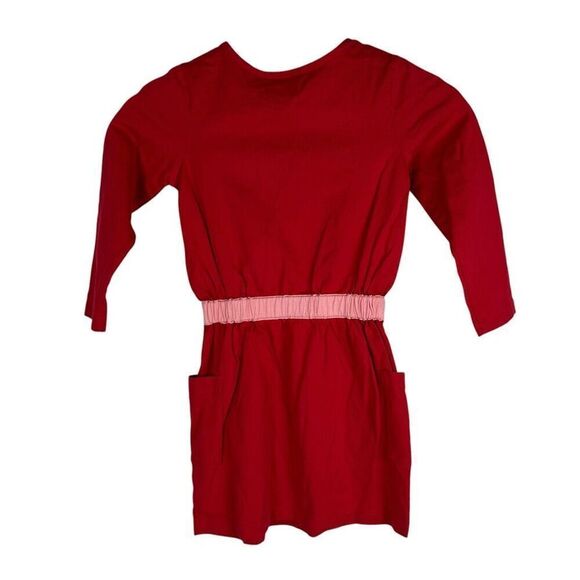 Hanna Andersson Red Pink Dress with Pockets 110 / 5 - Picture 3 of 6